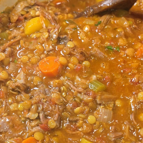 Hearty Beef and Lentil Soup