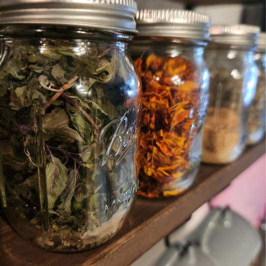 4 oz Organic Dried Herbs (mini ball mason jars)
