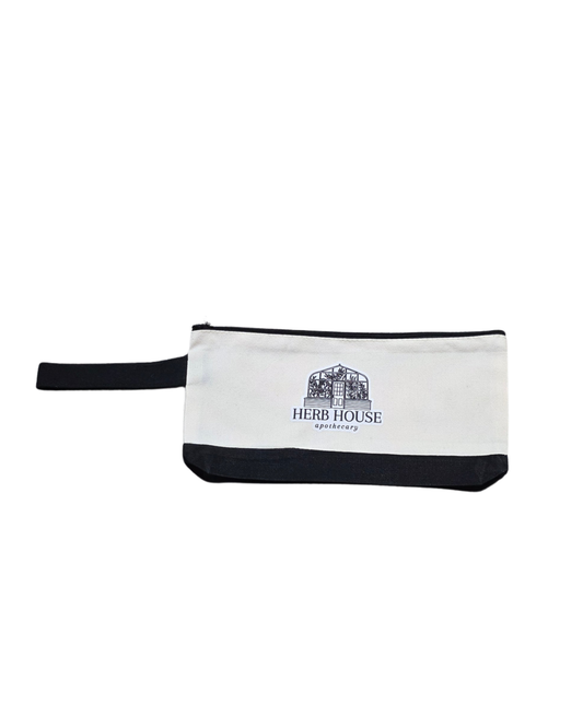 Herb House Logo Canvas Zipper Pouch